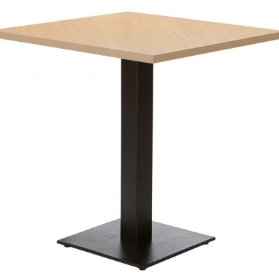 Forza Dining Table Square Beech Top Black Square