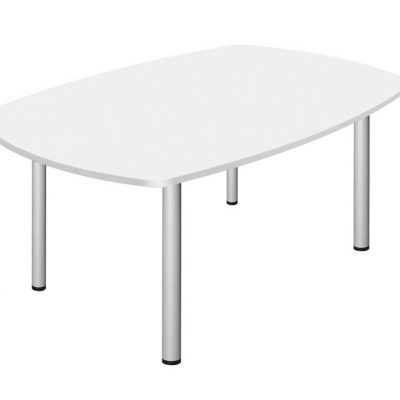 Fraction Plus Boardroom Table White 1800mm
