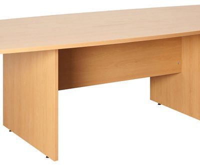 Fraction Plus Barrel ShaPedestal Meeting Table