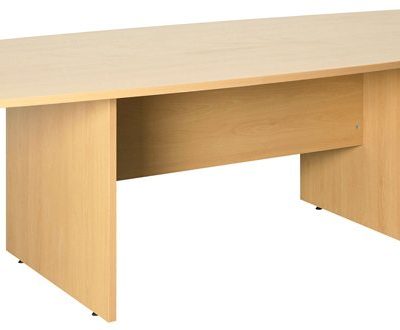 Fraction Plus Barrel ShaPedestal Meeting Table