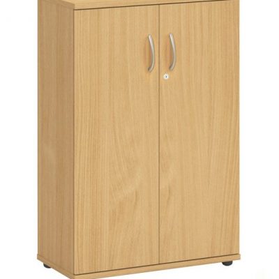 Fraction Plus Double Door Nova Oak Cupboard+2 Shelf