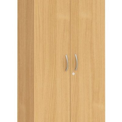 Fraction Plus Double Door Nova Oak Cupboard+4 Shelf