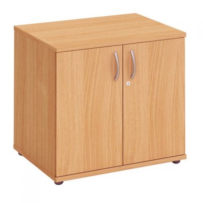 Fraction Plus Double Door Beech Cupboard + 1 Shelf