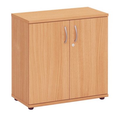 Fraction Plus Double Door Beech Cupboard +1 Shelf