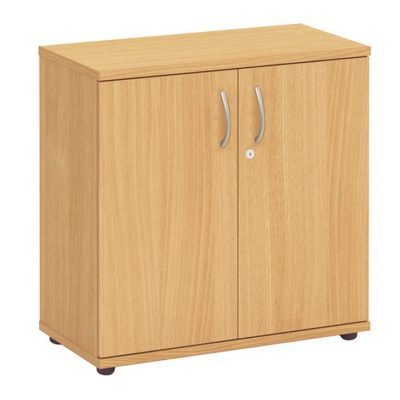 Fraction Plus Double Door Nova Oak Cupboard+1 Shelf
