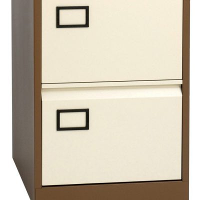 Bisley 2 Drawer Filing Cabinet Coffee Cream