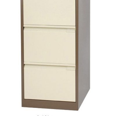 Bisley Flush Front 3 Drw. Filing Cabinet Coffee/Crm
