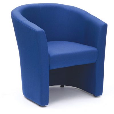 Encounter Tub Chair In Blue Fabric