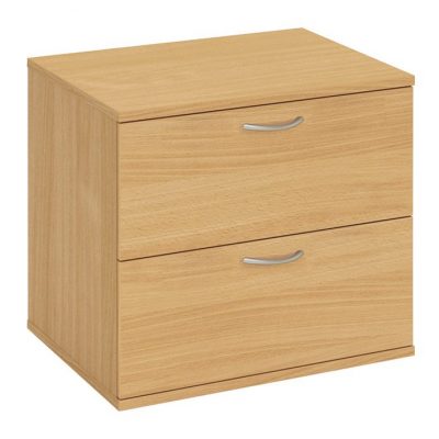 Fraction Plus Desk High Filing Cabinet Nova Oak