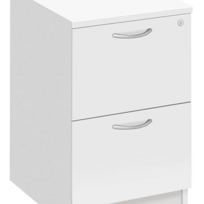 Fraction Plus 2 Drawer Filing Cabinet White