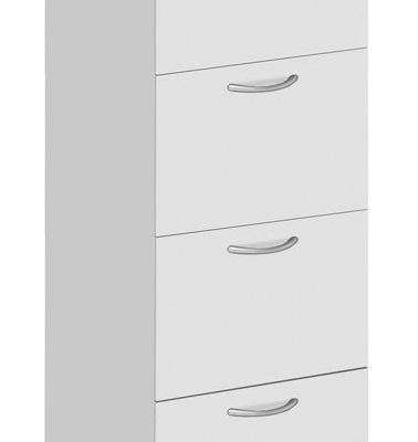 Fraction Plus 4 Drawer Filing Cabinet White