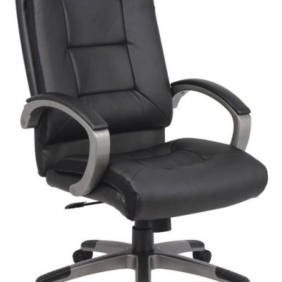 Tanzanite High Back Bonded Leather Black Base