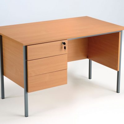 Eco 18 1500 Single 3 Drawer Pedestal Desk Beech