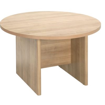 E Space Round Meeting Table Cappuccino 1200 Diameter