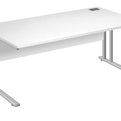 Fraction 2 Square Desk White 800X800X730