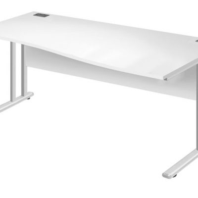 Fraction 2 R/H Wave Desk White 1400X1000X730